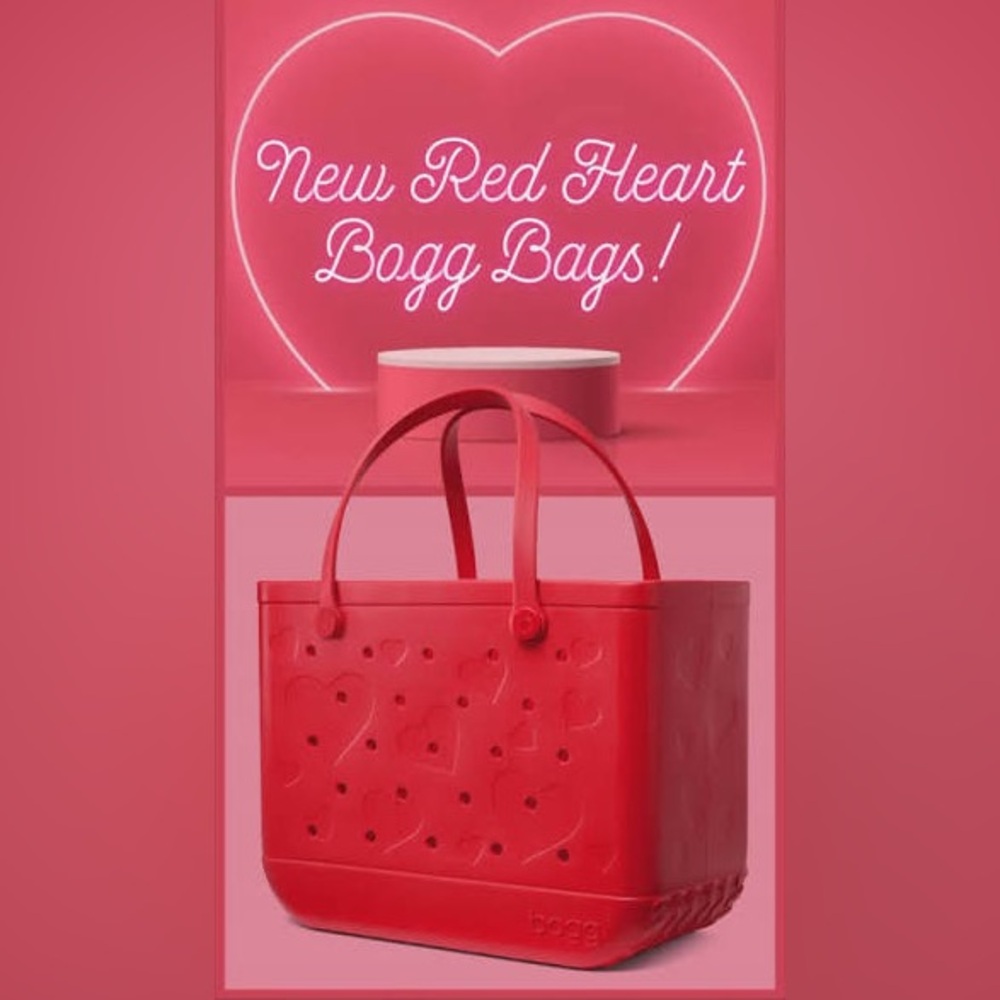Bogg Conversation Hearts Red Tote Bag-the Original Bogg Bag NEW with tags!